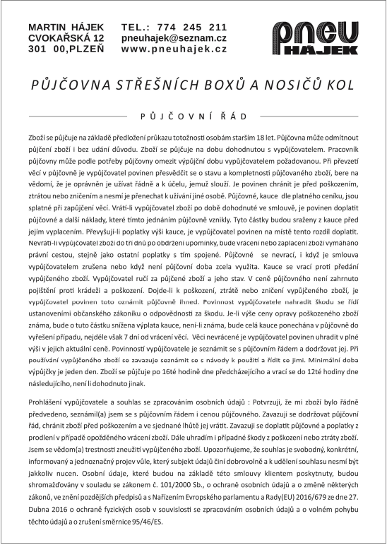 Půjčovní řád